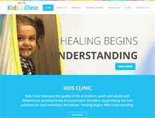 Tablet Screenshot of kidsclinic.ca